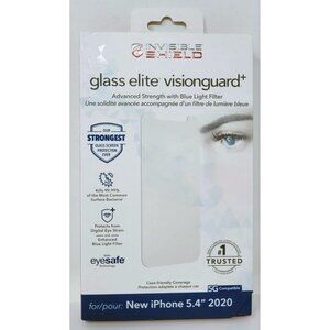 Zagg Glass Elite VisionGuard+ Screen Protector for iPhone 13 Mini / 12 Mini NEW